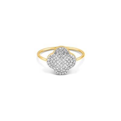 Bague Morganne Bello Chance en or jaune et diamants