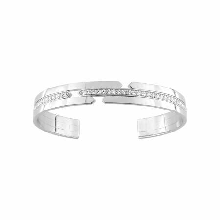 Bracelet Murat en argent rhodié et oxydes de zirconium