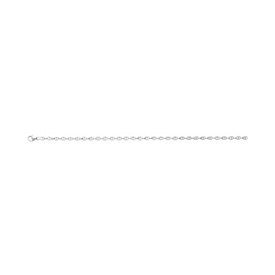 Chaîne de cheville en argent rhodié