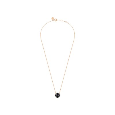 Collier Morganne Bello Victoria en or rose, onyx et diamants