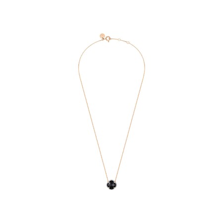 Collier Morganne Bello Victoria en or rose, onyx et diamants