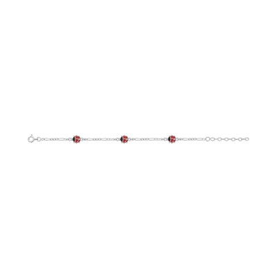 Bracelet en argent rhodié