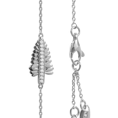 Bracelet Murat Les Fougéres en argent rhodié et oxydes de zirconium