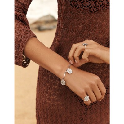 Bracelet Murat Le Trésor en argent rhodié
