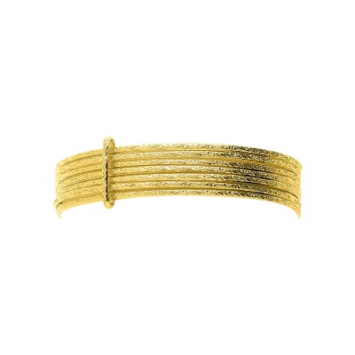 Bracelet Jonc semainier gravé en or jaune