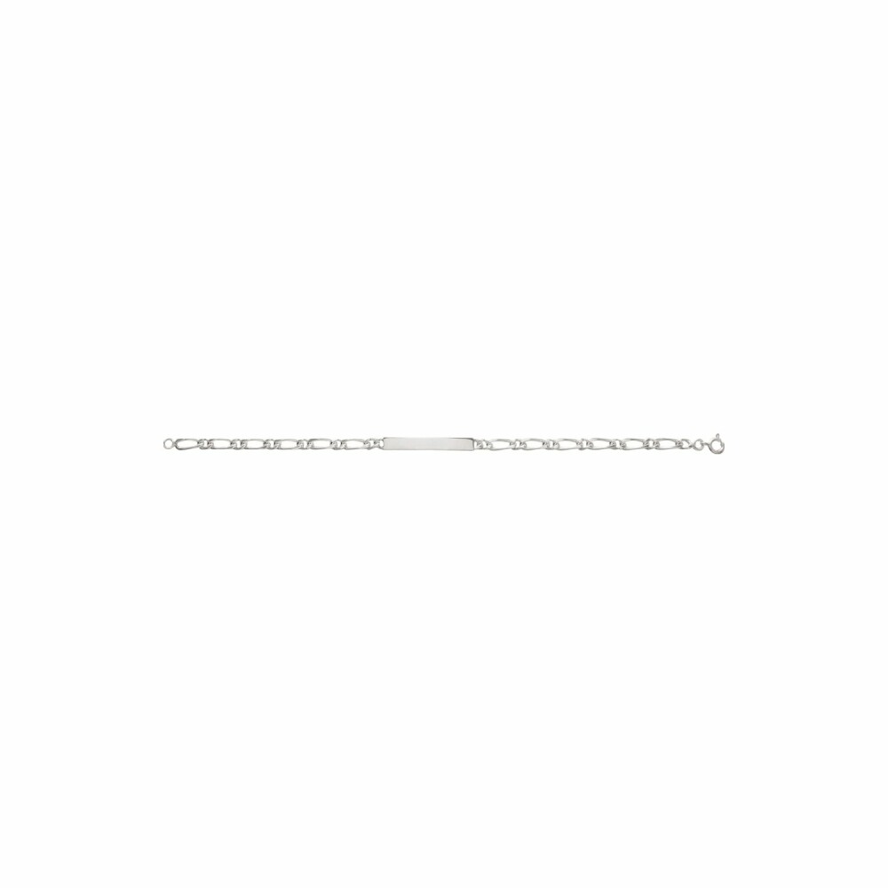 Gourmette en argent rhodié 3mm