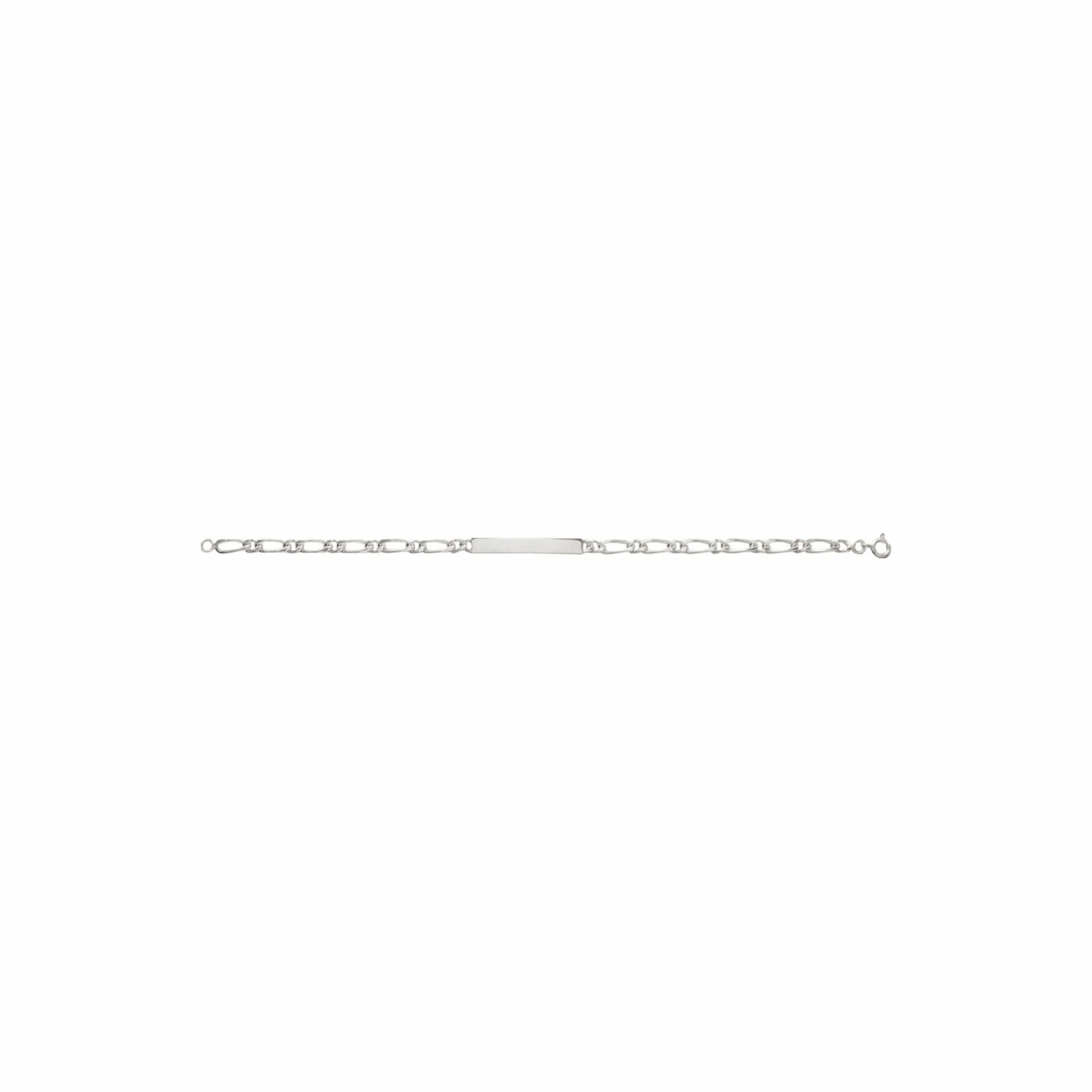 Gourmette en argent rhodié 3mm