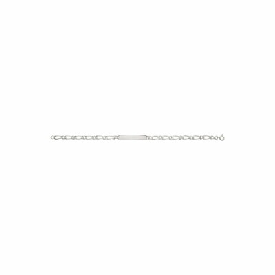 Gourmette en argent rhodié 3mm