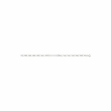 Gourmette en argent rhodié 3mm