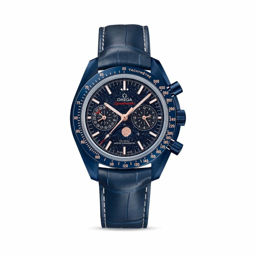 OMEGA Speedmaster Moonwatch Blue Side of the Moon Co‑Axial Master Chronometer Chronograph Moon phase 44.25Mwatch