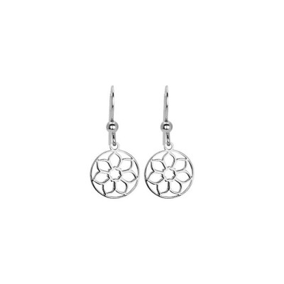 Boucles d'oreilles en argent rhodié