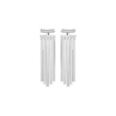 Boucles d'oreilles Murat en argent et oxydes de zirconium