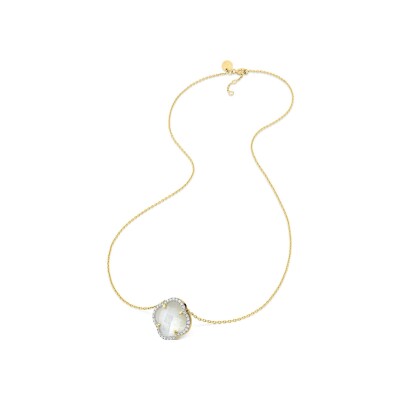 Collier Morganne Bello Victoria Diamants en or jaune, nacre et diamants