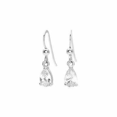 Boucles d'oreilles en argent et oxyde de zirconium