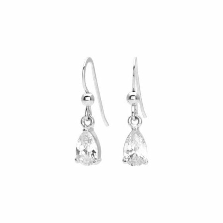 Boucles d'oreilles en argent et oxyde de zirconium