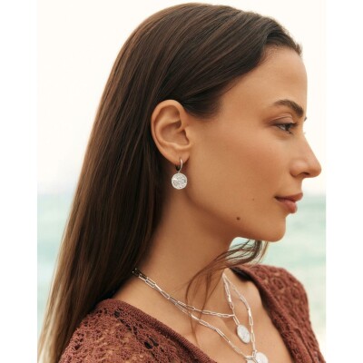 Boucles d'oreilles Murat Le Trésor en argent rhodié