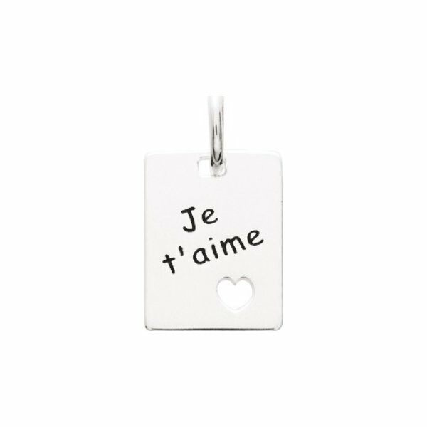 Pendentif en argent rhodié