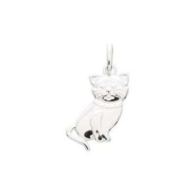 Pendentif chat en argent