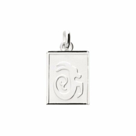 Pendentif zodiaque "Capricorne" en argent