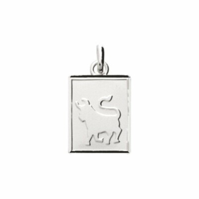 Pendentif zodiaque "Taureau" en argent