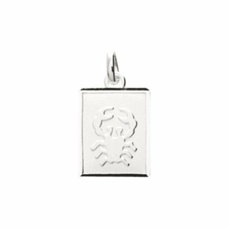 Pendentif zodiaque "Cancer" en argent