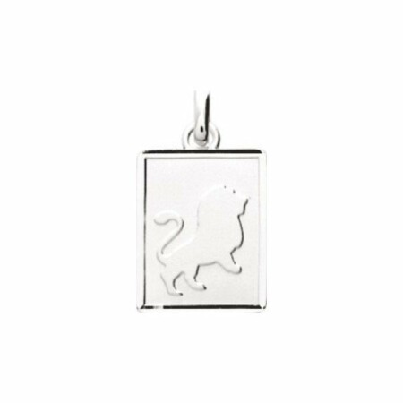 Pendentif zodiaque "Lion" en argent