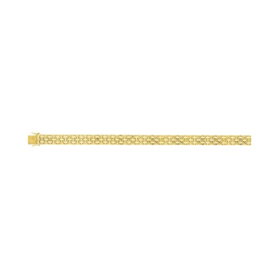 Chaîne paillasson en or jaune, 20cm
