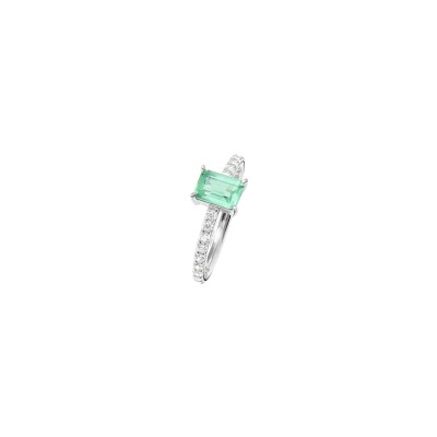 Bague Murat Les Intemporels en argent rhodié et oxydes de zirconium