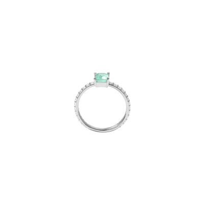 Bague Murat Les Intemporels en argent rhodié et oxydes de zirconium