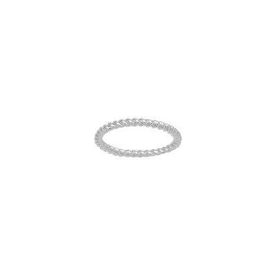 Bague en argent rhodié