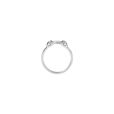 Bague Murat Café Lumière en argent rhodié et oxyde de zirconium