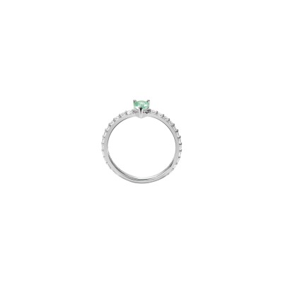 Bague Murat Les Intemporels en argent rhodié et oxydes de zirconium