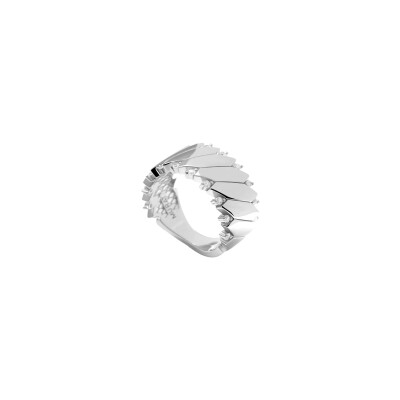 Bague Murat Minuit en argent rhodié et oxyde de zirconium