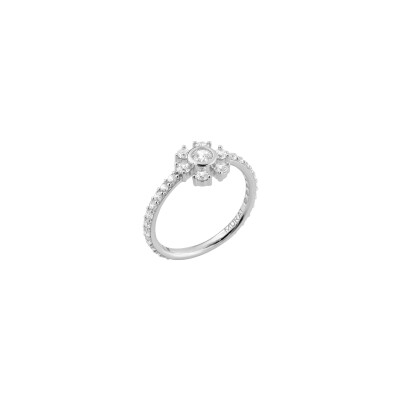 Bague Murat Cristal d'hiver en argent rhodié et oxyde de zirconium