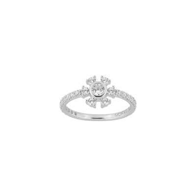 Bague Murat Cristal d'hiver en argent rhodié et oxyde de zirconium