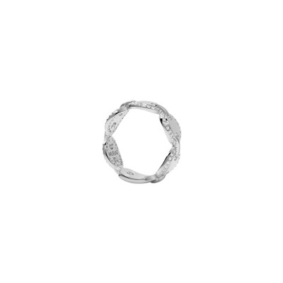 Bague Murat Café Lumière en argent rhodié et oxyde de zirconium