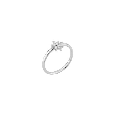 Bague Murat Céleste en argent rhodié et oxyde de zirconium