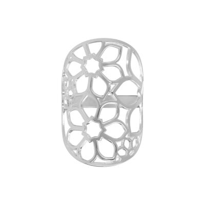 Bague en argent rhodié