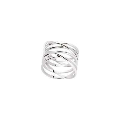 Bague en argent rhodié