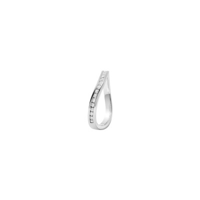 Bague Murat Seine en argent rhodié et oxyde de zirconium