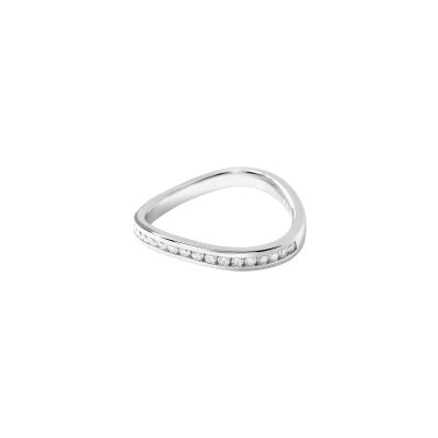 Bague Murat Seine en argent rhodié et oxyde de zirconium