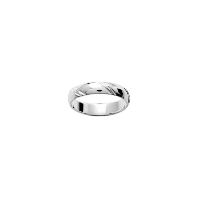 Alliance fantaisie en argent rhodié 4mm