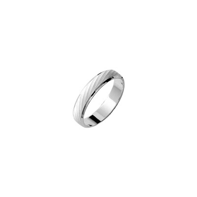 Alliance fantaisie en argent rhodié 4mm