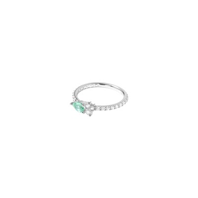 Bague Murat Classic twist en argent rhodié et oxydes de zirconium