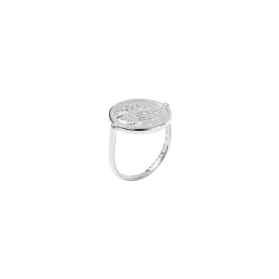 Bague Murat Le Trésor en argent rhodié