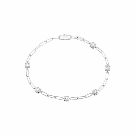 Bracelet dinh van Le Cube diamant en or blanc et diamants