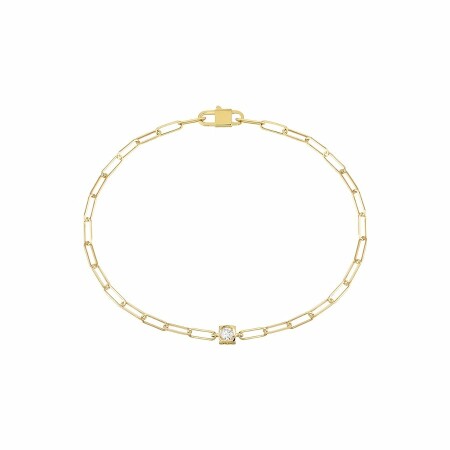 Bracelet dinh van Le Cube Diamant en or jaune et diamant