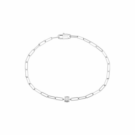 Bracelet dinh van Le Cube Diamant en or blanc et diamant