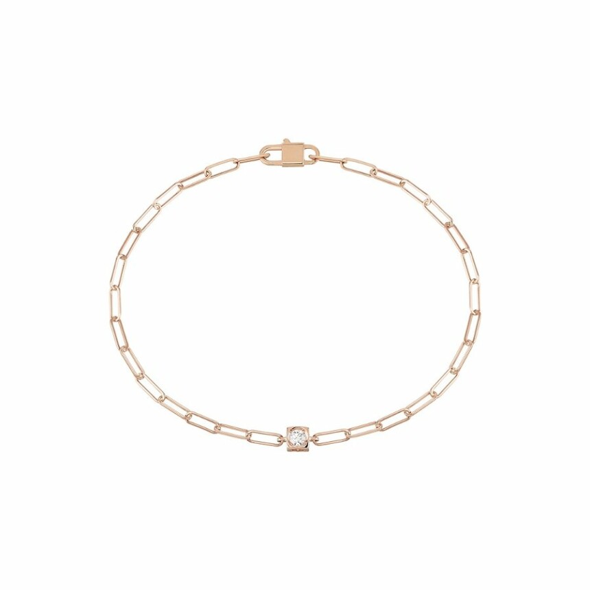 dinh van Le Cube Diamant bracelet, rose gold, diamond