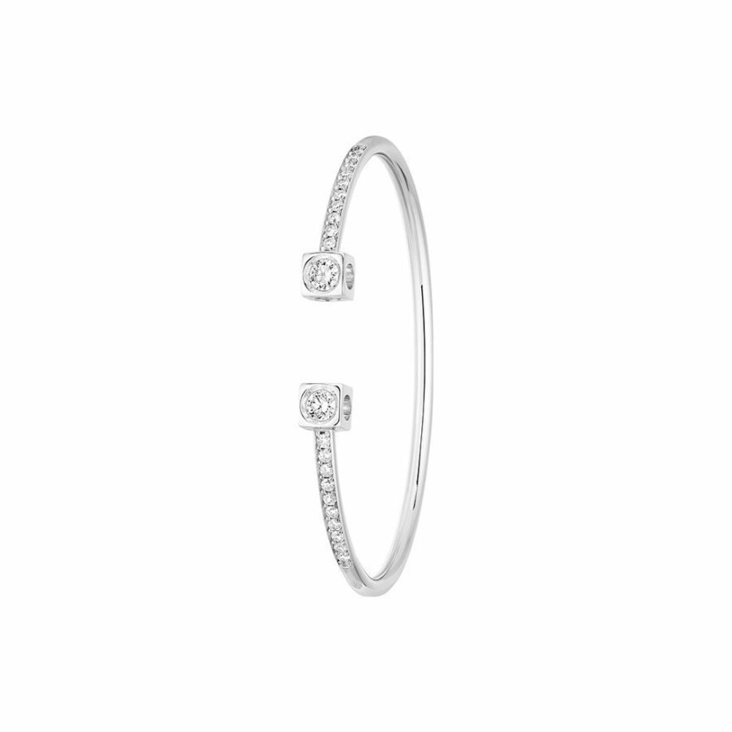Bracelet dinh van Le Cube Diamant en or blanc et diamants XL